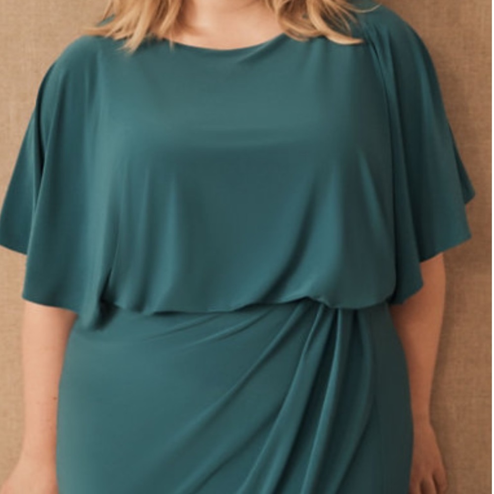 NWOT BHLDN Lena Flutter Sleeve Jersey Gown Dress Z445-1 - Picture 8 of 8